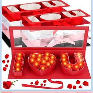 Romantic Red 'I Love You' LED Light Box